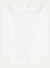 Jort longsleeve met boothals - Wit