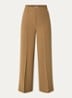 Essa high waist straight fit pantalon met siernaad - Camel