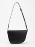 Rebel crossbodytas van leer - Zwart