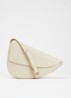 Rebel crossbodytas van leer - Creme