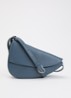 Rebel crossbodytas van leer - Petrol