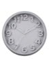 Elevated Classic Numbers wandklok  - Grijs