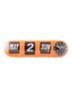 Tube Flip wandklok - Oranje