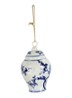 Porseleinen Pot kersthanger 8 cm - Multicolor