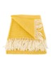 Knut plaid van wol 200 x 130 cm - Geel
