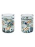 Glitter kinderbeker 18 cl set van 2 - Blauwgrijs