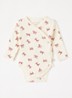 Minnie romper met ribstructuur - Rood