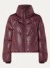 Nebula puffer jack met glanzende finish - Bordeauxrood