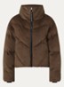 Nebula pufferjack met quilt patroon en steekzakken - Beige