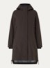 Planck gewatteerde parka met donsvulling en capuchon - Bruin