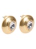 Emerald Dome oorstekers met kristal - Goud