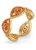Evil Eye ring met kristal - Oranje