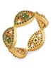 Evil Eye ring met kristal - Groen