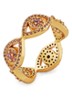 Evil Eye ring met kristal - Paars