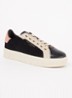 Kensington Cupsole sneaker van leer - Zwart