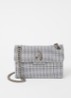Kensington Mini schoudertas met strass - Zilver