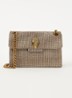 Kensington Mini schoudertas met strass - Beige