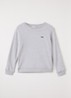 French Terry sweater met logo - Grijsmele
