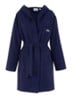 L Confort badjas met logoborduring - Donkerblauw