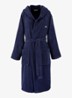 L Open badjas van katoen - unisex - Donkerblauw