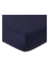 L Soft hoeslaken van  katoen, hoekhoogte 33,5 cm - Donkerblauw