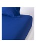 L Soft hoeslaken van  katoen, hoekhoogte 33,5 cm - Blauw