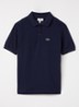Polo van piqué katoen met logo - Donkerblauw