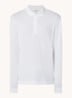 Regular fit polo met logoborduring - Wit