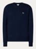 Sweater met logo en ronde hals - Donkerblauw