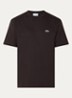 T-shirt met logoborduring  - Buffle Brown / Bruin