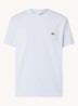 T-shirt met logoborduring  - Lichtblauw