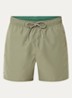 Uni zwemshorts met logo en steekzakken - Khaki