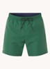 Uni zwemshorts met logo en steekzakken - Groen