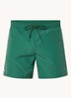 Uni zwemshorts met logo en steekzakken - Donkergroen