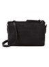 Como crossbodytas van leer - Zwart