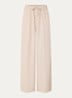 Ghala high waist straight fit broek met streepprint - Khaki