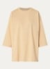 Nada oversized T-shirt met logoborduring - Khaki