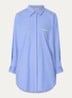 Salmia blouse met borstzak en streepprint - Blauw
