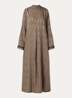 Soraya maxi jurk met print - Lichtbruin