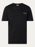 Brady Flowermarket T-shirt met logo- en backprint - Zwart