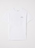 Globe T-shirt met logo- en backprint - Wit
