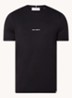 Lens T-shirt met logo - Zwart