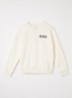 Sweater met logo- en backprint - Gebroken wit