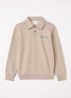 Sweater met logo - Donkerbeige