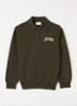Sweater met logo - Legergroen