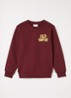 Sweater met logo - Bordeauxrood