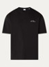 T-shirt met logoborduring - Zwart