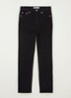 Ribcage straight leg jeans met stretch - Zwart
