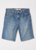 Skate straight fit korte broek van denim - Indigo
