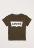 T-shirt met logoprint - Olijfgroen